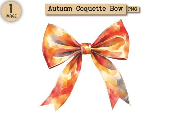 Autumn Coquette Bow PNG Clipart 14
