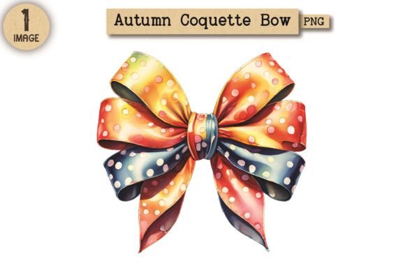 Autumn Coquette Bow PNG Clipart 16