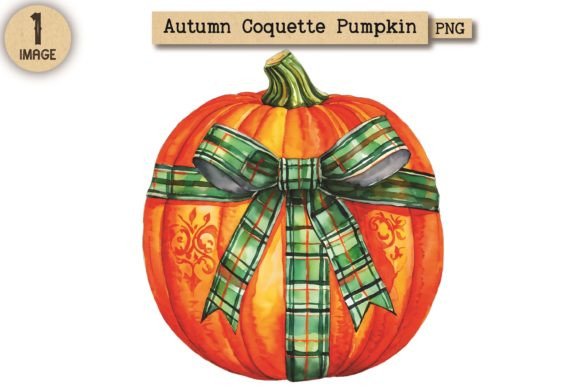 Autumn Coquette Pumpkin PNG Clipart 22