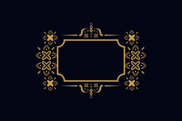 Classic Elegant Thai Pattern Border Gold: A Timeless Design Element