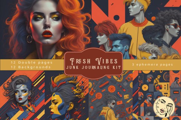 Fresh Vibes Junk Journaling Kit: A Creative Expression Tool