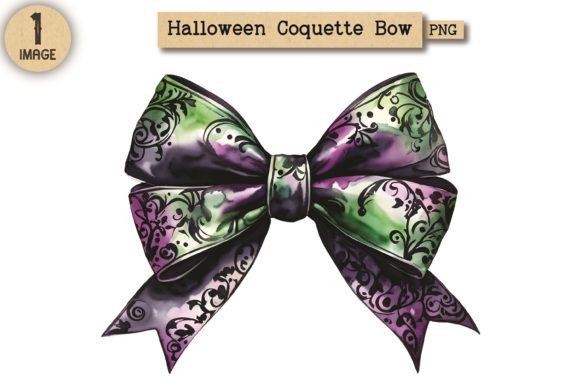 Halloween Coquette Bow PNG Clipart 11: A Versatile Design for Creative Projects