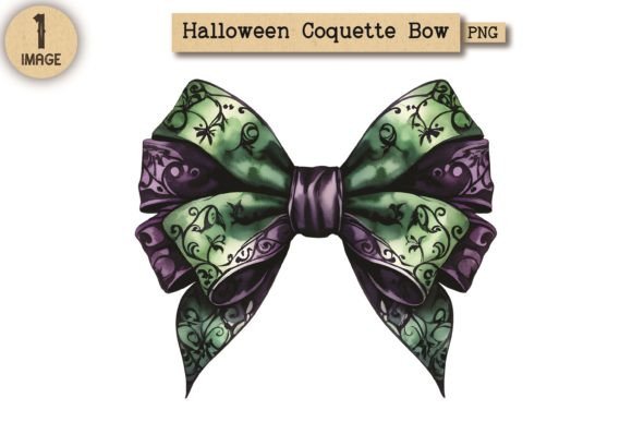 Halloween Coquette Bow PNG Clipart 6: A Versatile and Stylish Design for Creative Projects