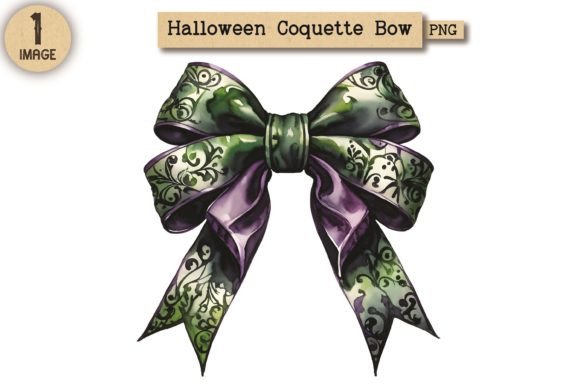 Halloween Coquette Bow PNG Clipart 7
