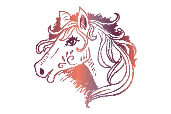 Horse Head Illustration: Creative Freedom for Designers