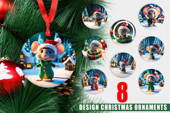 Ornament Christmas Mouse and Christmas Ornaments PNG: A Creative Solution for Holiday Decor