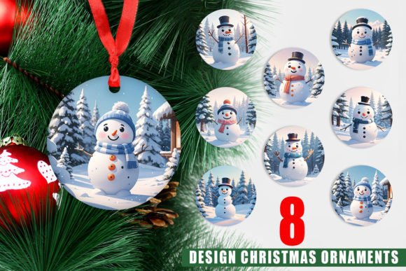 Ornament Christmas Snowman: Festive Design for Every Project