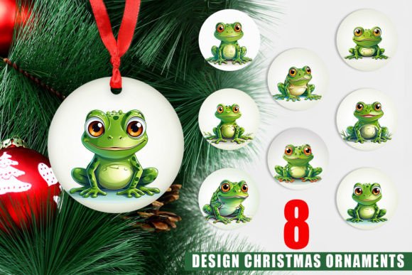 Ornament Cute Frog: Festive Fun for All