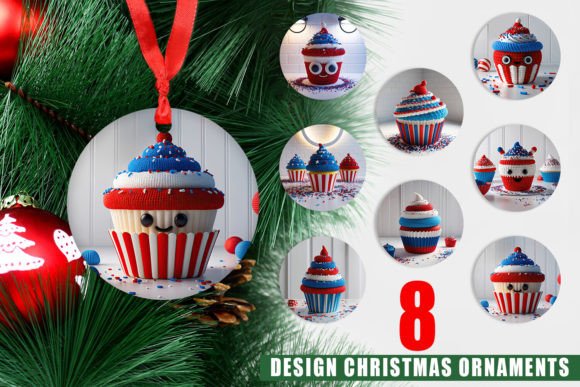 Ornament Patriotic Cupcake Crochet: A Festive and Versatile Design