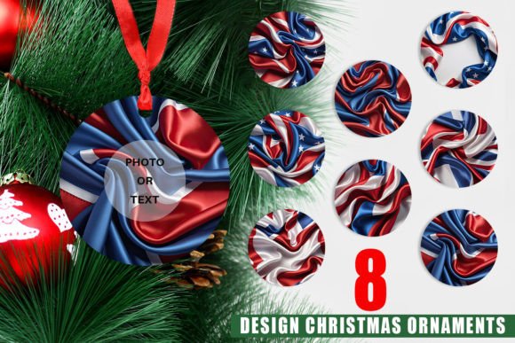 Ornament Patriotic Silk Satin: A Timeless Addition to Your Holiday Decor