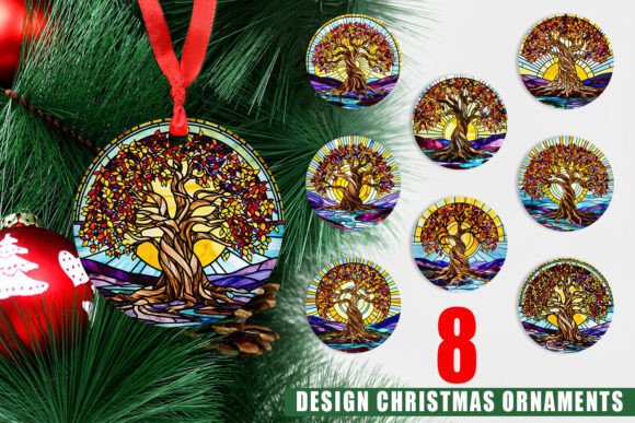 Ornament Stained Glass Tree