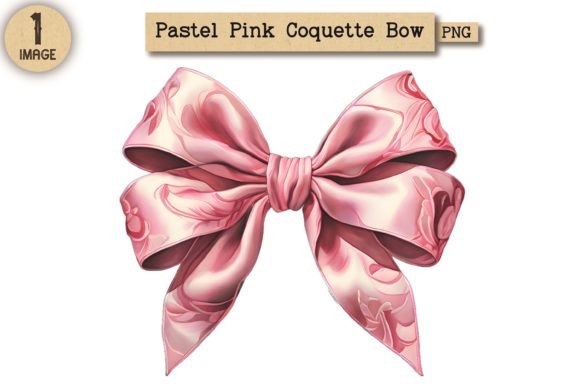 Pastel Pink Coquette Bow Clipart PNG 43