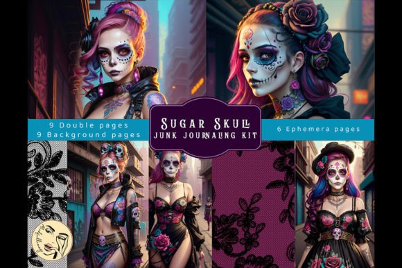 Sugar Skull Junk Journaling Kit