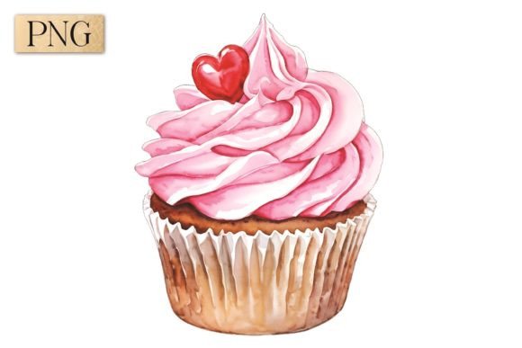 Valentine's Day Cupcake PNG Clipart 15