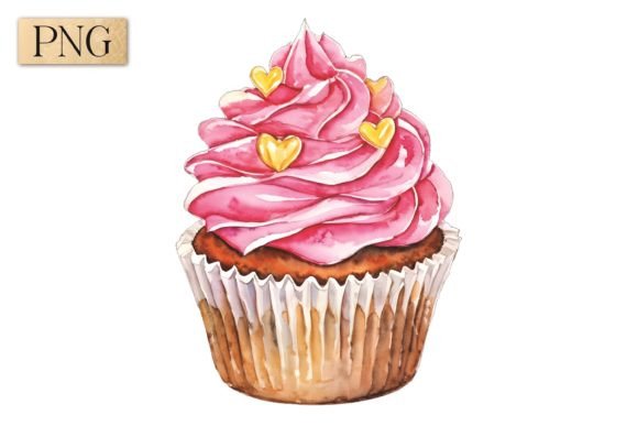 Valentine’s Day Cupcake PNG Clipart 14: A Versatile Digital Asset for Creative Expression