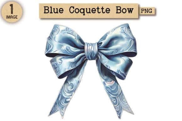 Vintage Blue Coquette Bow PNG: A Versatile and Elegant Design for Creative Projects
